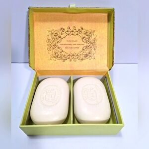 New In Box Secret Garden Triple Milled Shea Butter Freesia 2 Bar Pack Soap